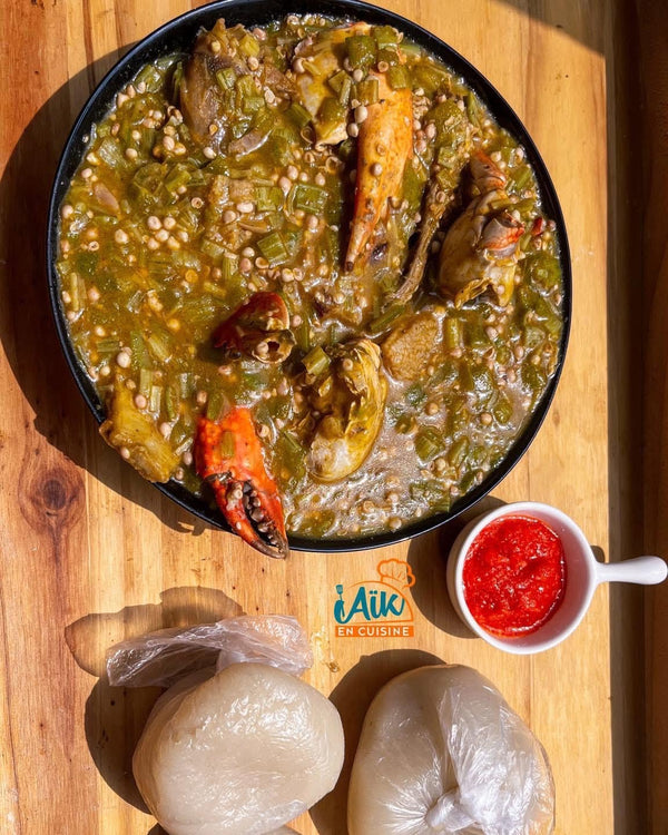 Placali Sauce Kope (Mélange gombo + kplala)